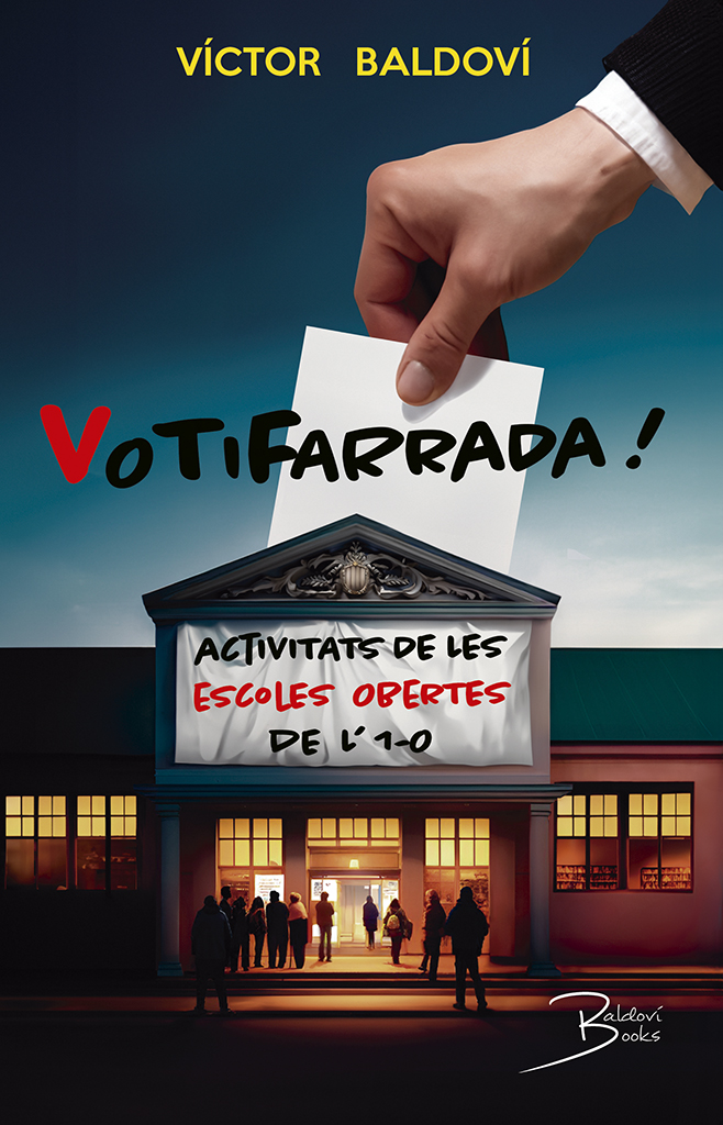 Portada del libro 'Votifarrada!' de Víctor Baldoví sobre el 1-O, el procés y el referéndum de autodeterminación de Catalunya
